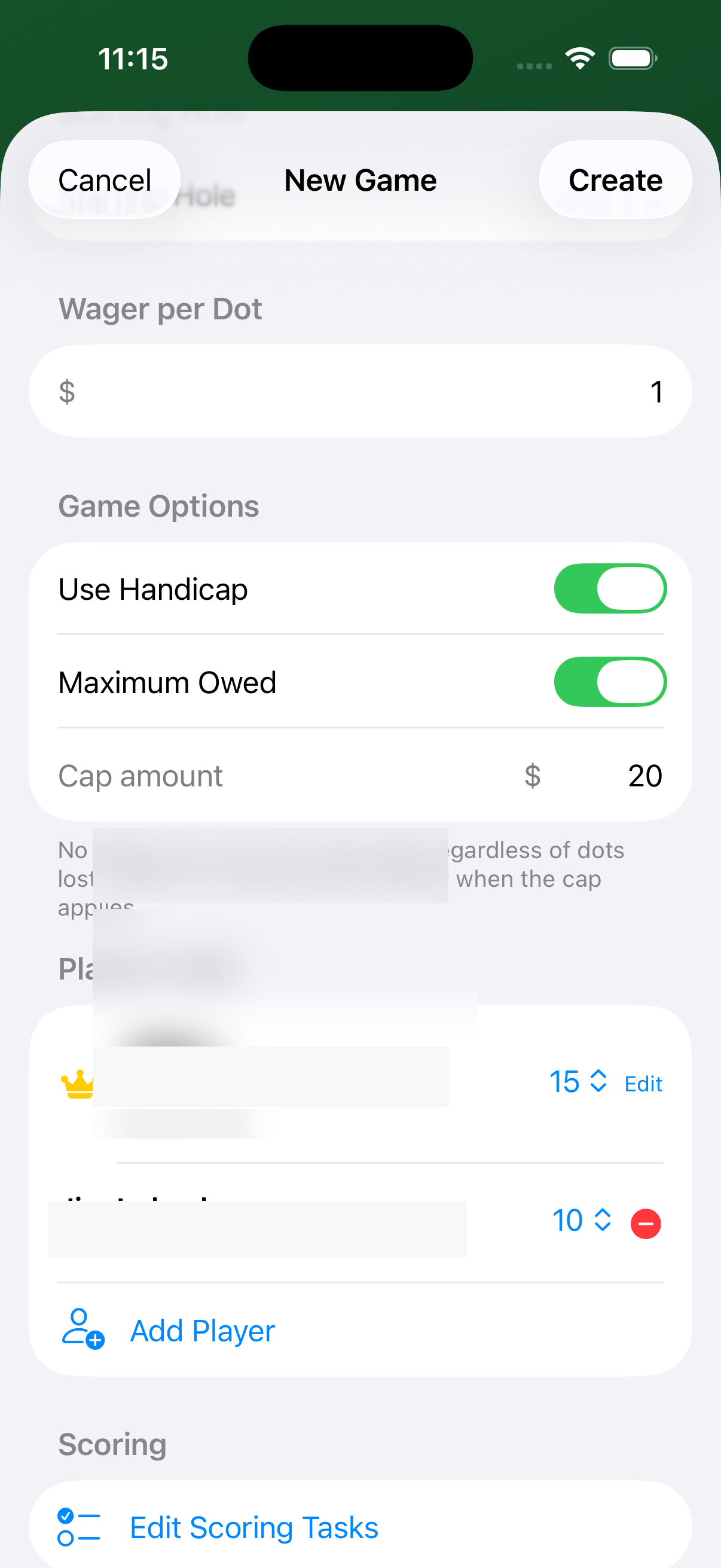 New Game with 2 players added