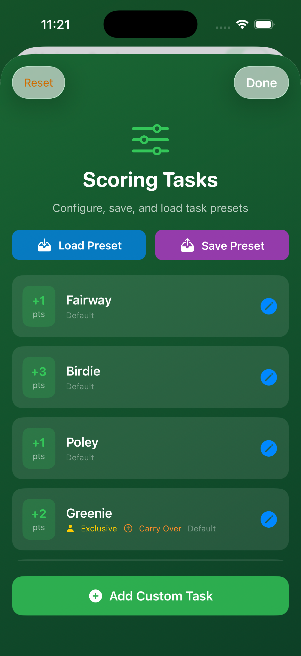 Scoring Tasks — positive tasks